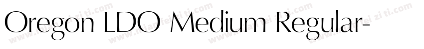 Oregon LDO Medium Regular字体转换